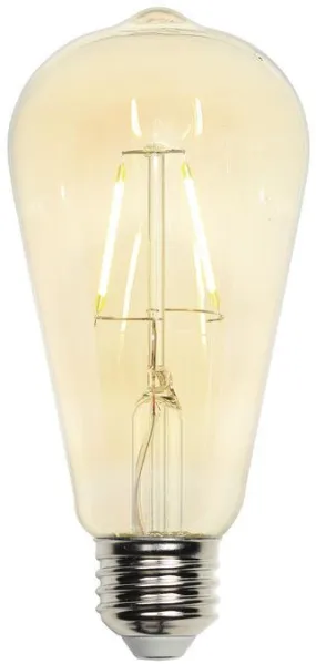 Westinghouse 0317600 3 Watt LED ST20 Decorative Dimmable Amber Filament - 2000 Kelvin - Warm White - 230 Lumens - E26-Medium Base - 120 Volt - Box