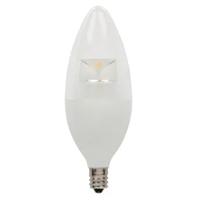 Westinghouse 5320000 6.5 Watt LED B13 Decorative Dimmable - 2700 Kelvin - Warm White - 500 Lumens - E12-Candelabra Base - 120 Volt - Card