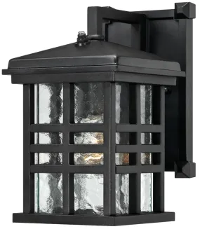 Westinghouse Caliste Series 6204500 Outdoor Wall Lantern, Aluminum Fixture, Textured Black Fixture :EA: QUANTITY: 1