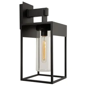 Weybridge 1-Light Outdoor Wall Mount in Black