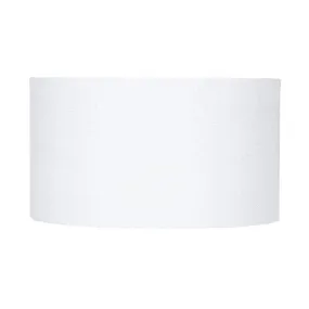 White Glitter Cylinder Poly Cotton Shade - 30Cm