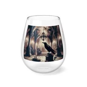 Wine Glass:  Nevermore Raven Stemless Wine Glass