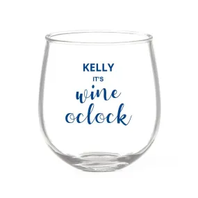 Wine Time Stemless Wine Glass