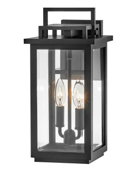 Winthorpe LED Wall Mount Lantern in Black