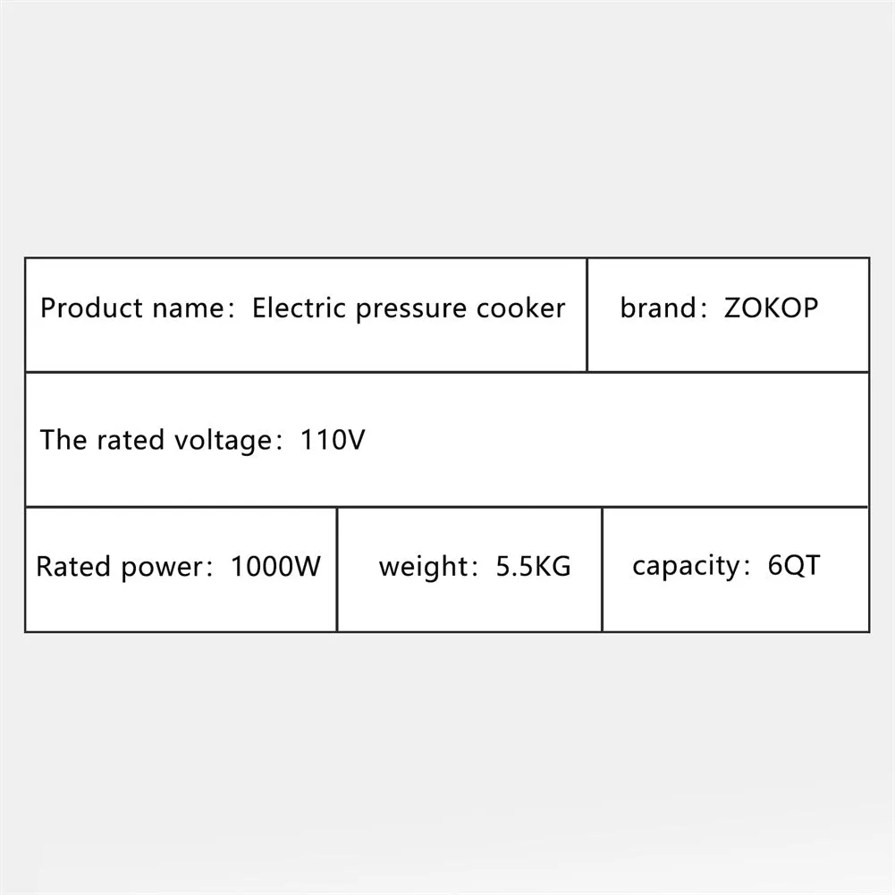 ZOKOP 13-in-1 Electric Pressure Cooker Pot with Reservation Function